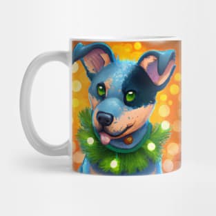 Cute Australian Cattle Dog Drawing Mug